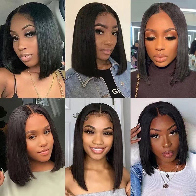 Lace-Front Bob Wig With Natural-Looking Pre-Plucked Hairline