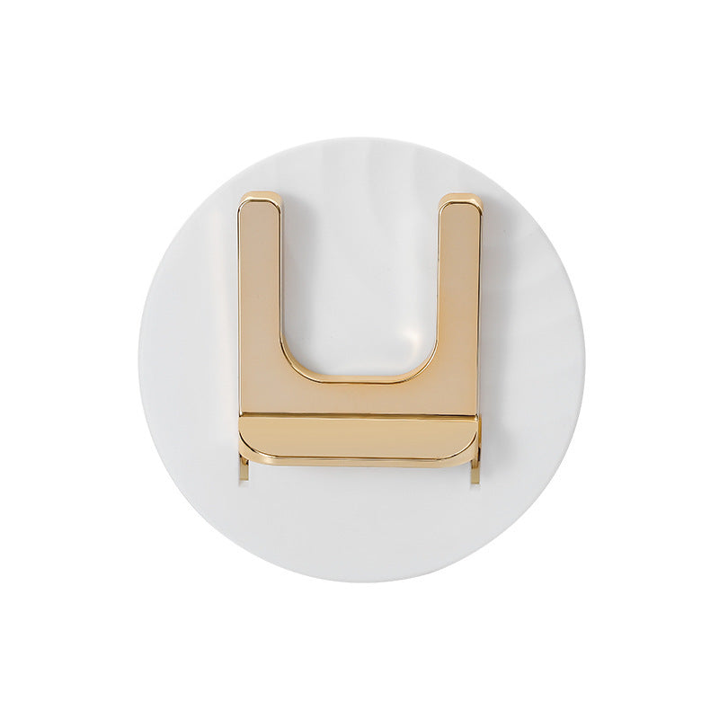 Punch-Free Foldable Hair Dryer Holder for Bathroom Wall