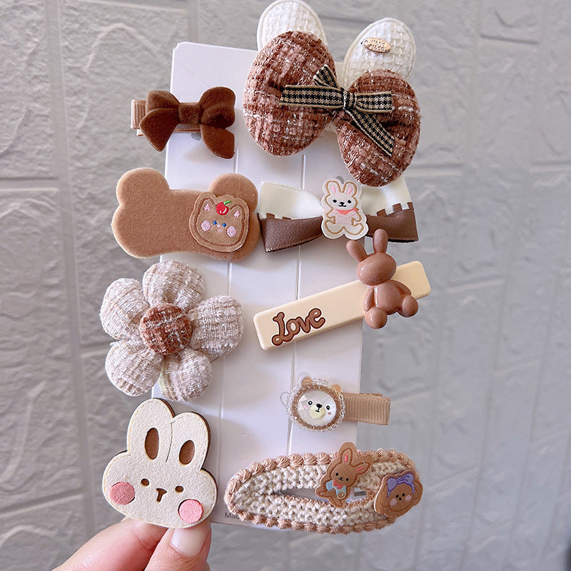 Plush Hair Clips for Girls | Cozy Autumn-Winter Style