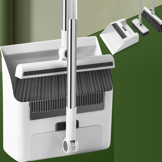 3-in-1 Folding Broom & Dustpan Set for Small Spaces