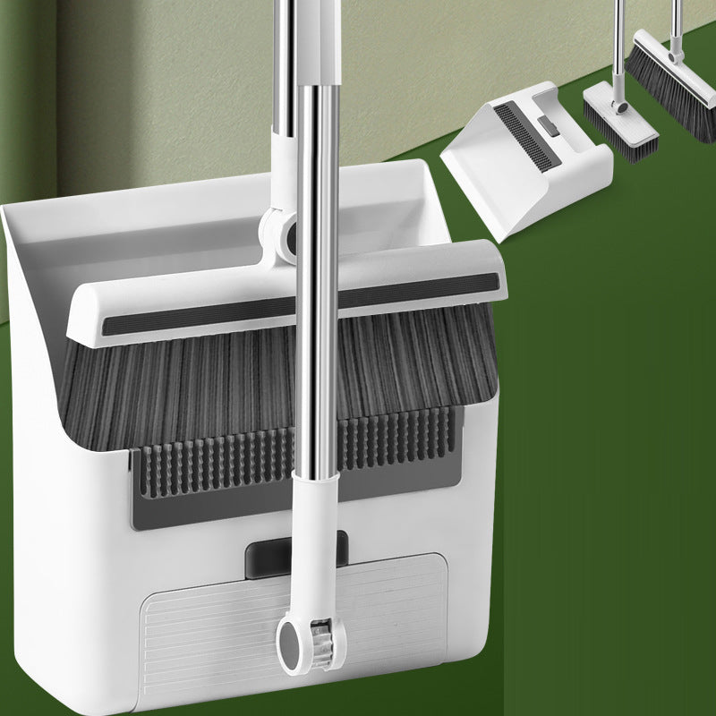 3-in-1 Folding Broom & Dustpan Set for Small Spaces
