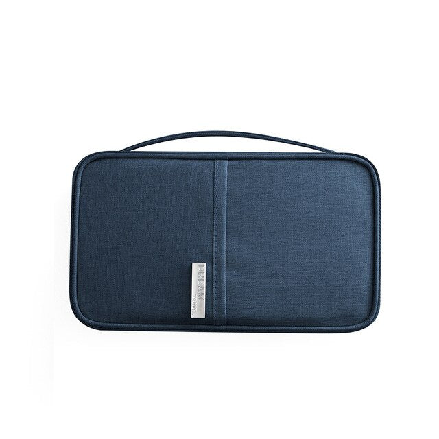 Travel Document Organizer Passport Holder with Zipper