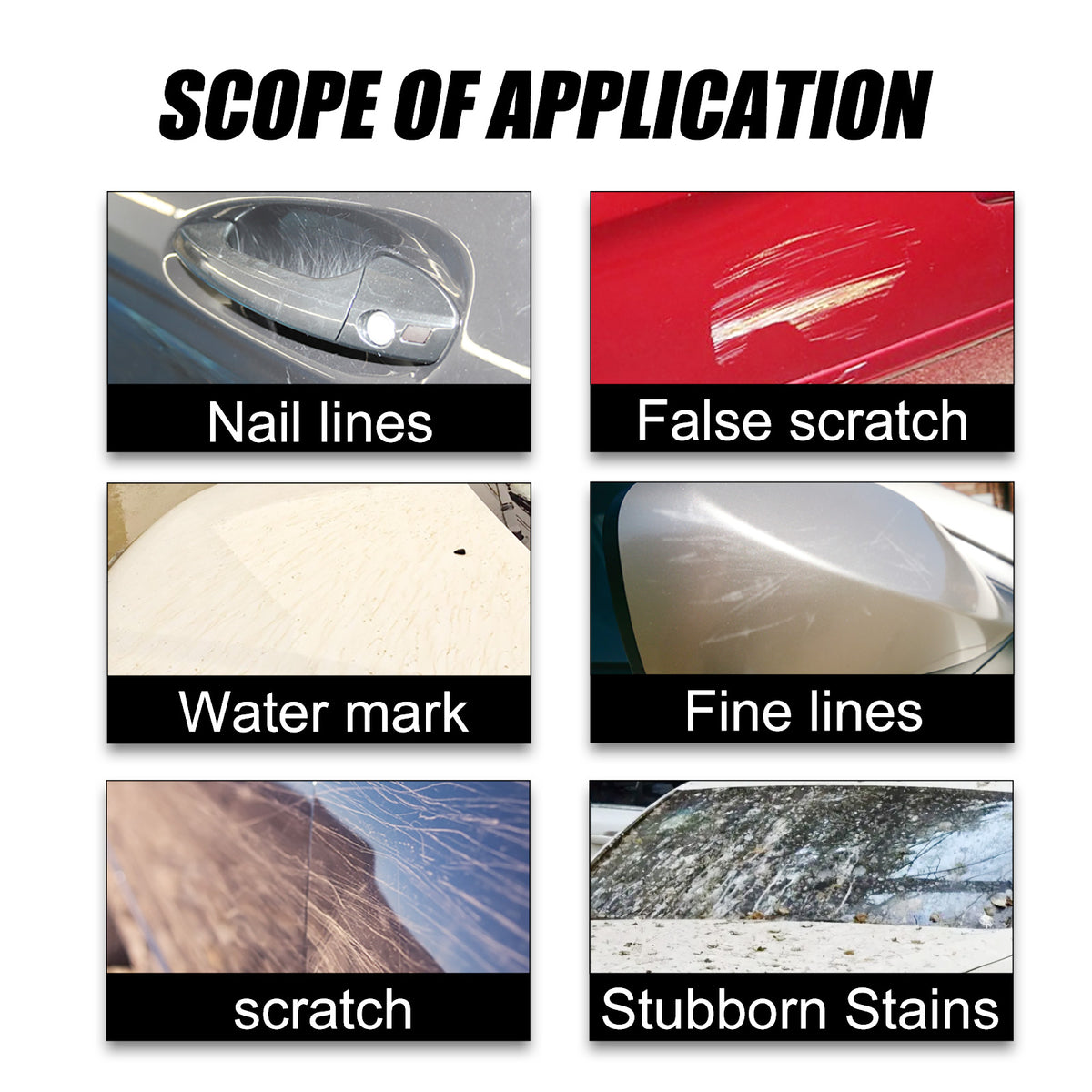 Car Scratch Remover Cloth Set for Minor Surface Marks