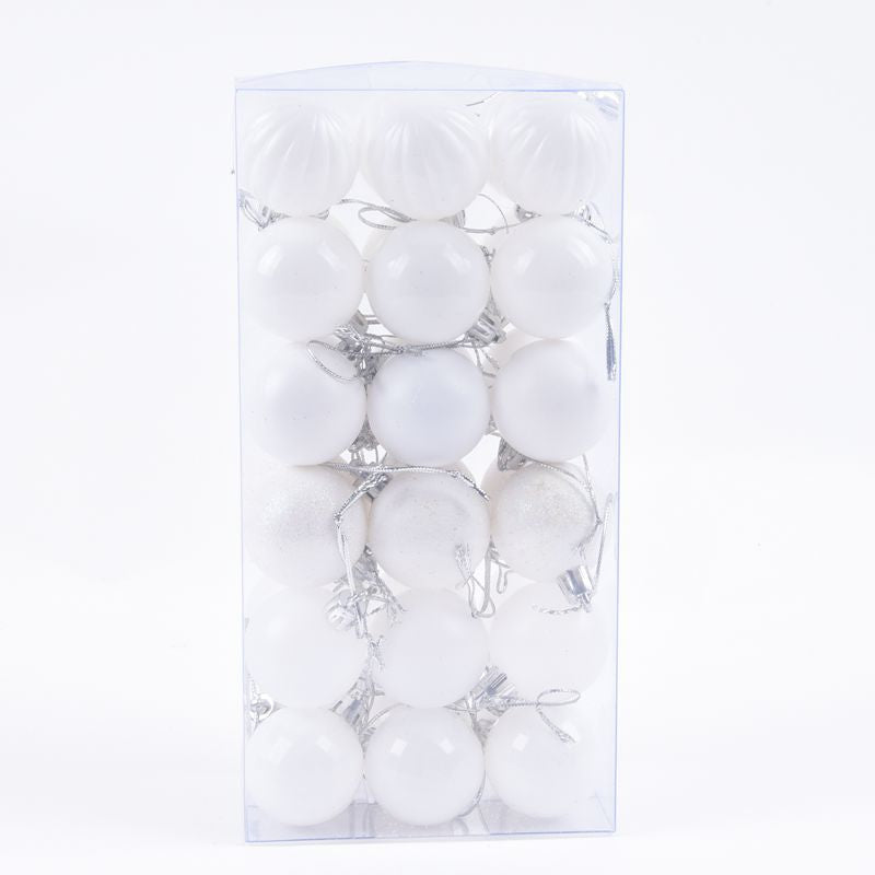 4 cm Christmas Baubles – 36-Piece Tree Decoration