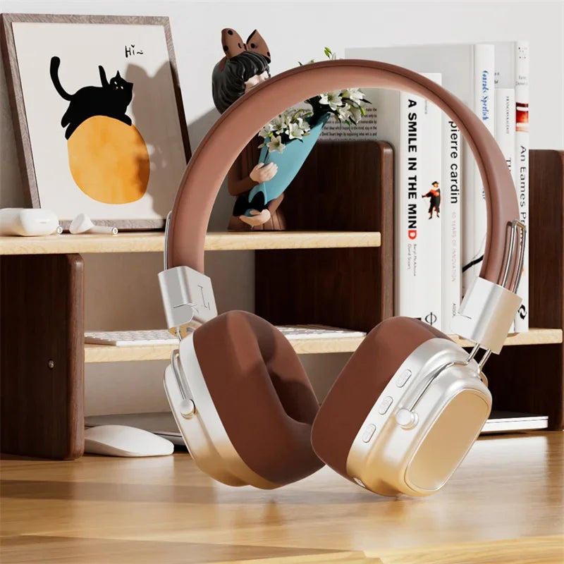 Retro Wireless Headphones with Bluetooth 5.3 & Soft Ear Pads