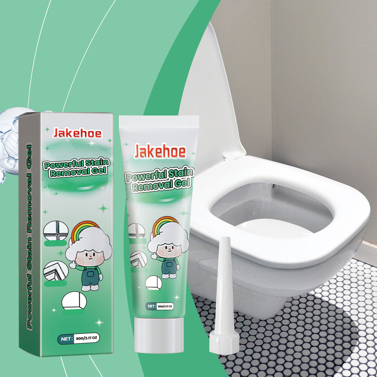Kitchen & Bathroom Cleaning Gel | Fast Stain Removal