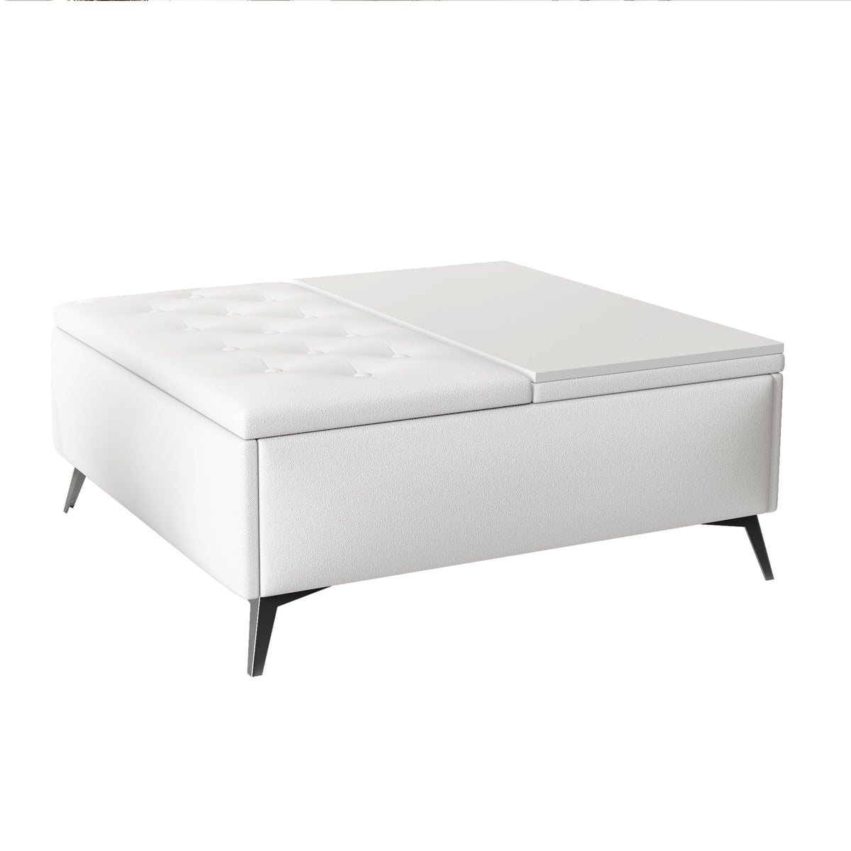 Storage Coffee Table Ottoman with Lift Top, 35 Inch