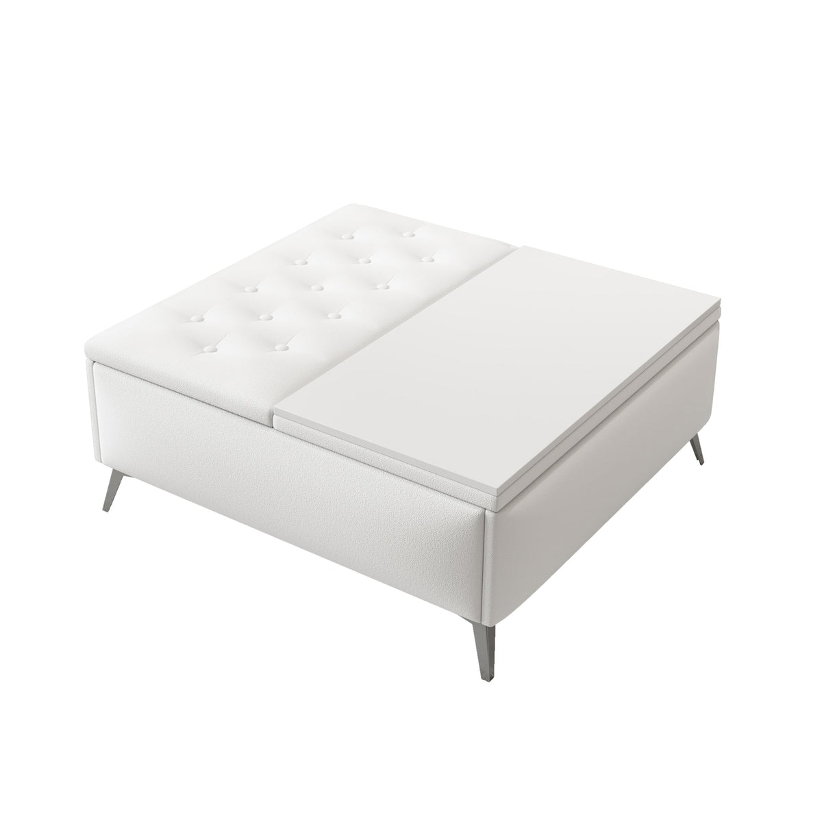 Storage Coffee Table Ottoman with Lift Top, 35 Inch