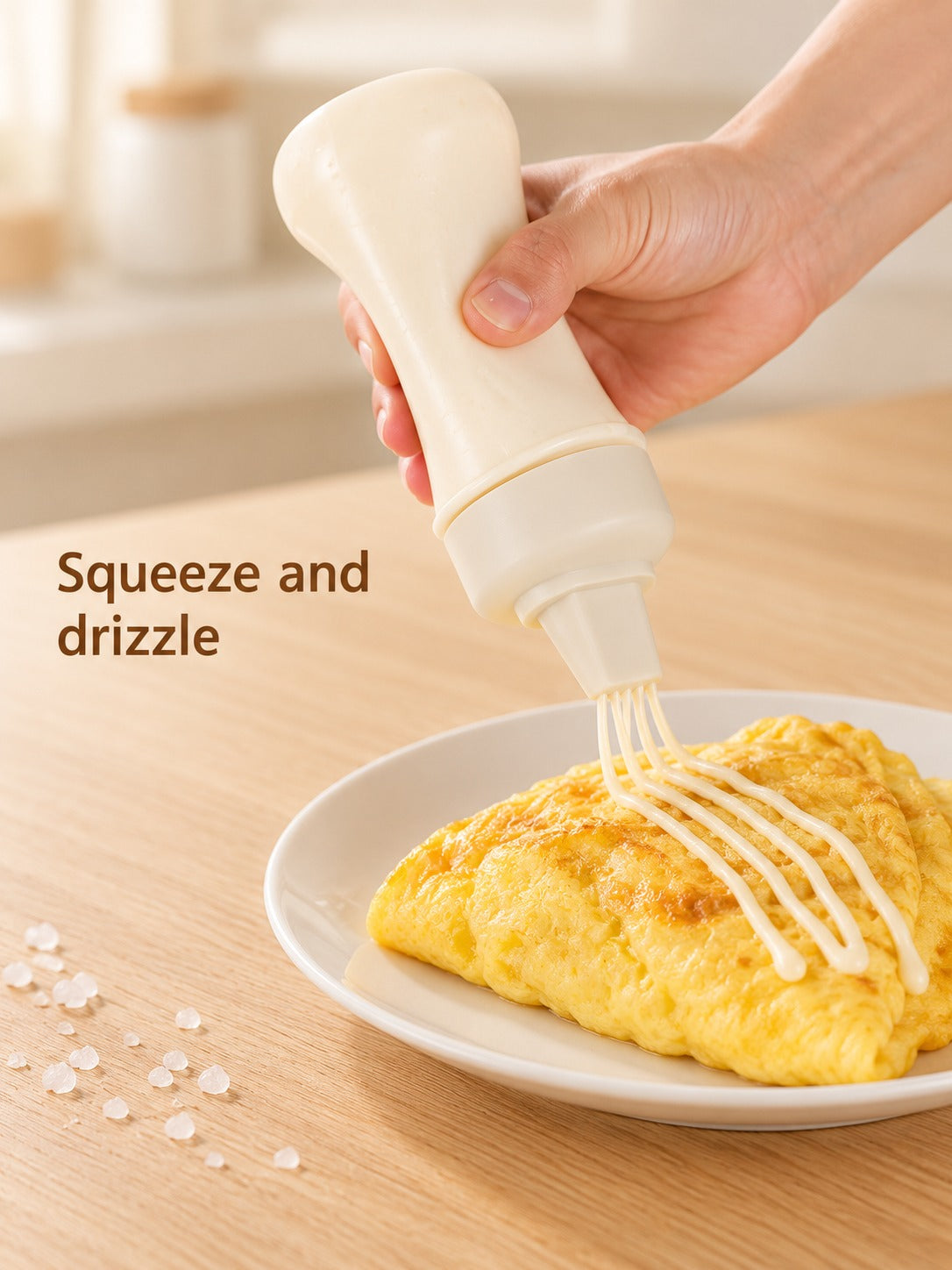 350ml Squeeze Bottle with Five-Hole Nozzle for Sauces