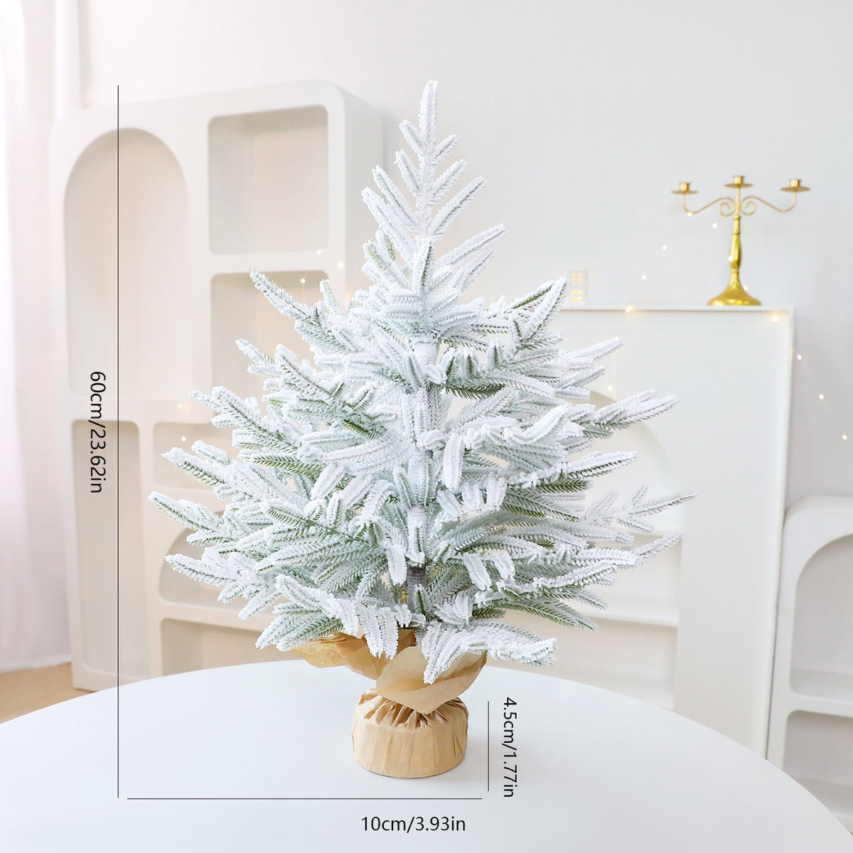 60cm PE Desktop Christmas Tree for Hotel & Retail Display