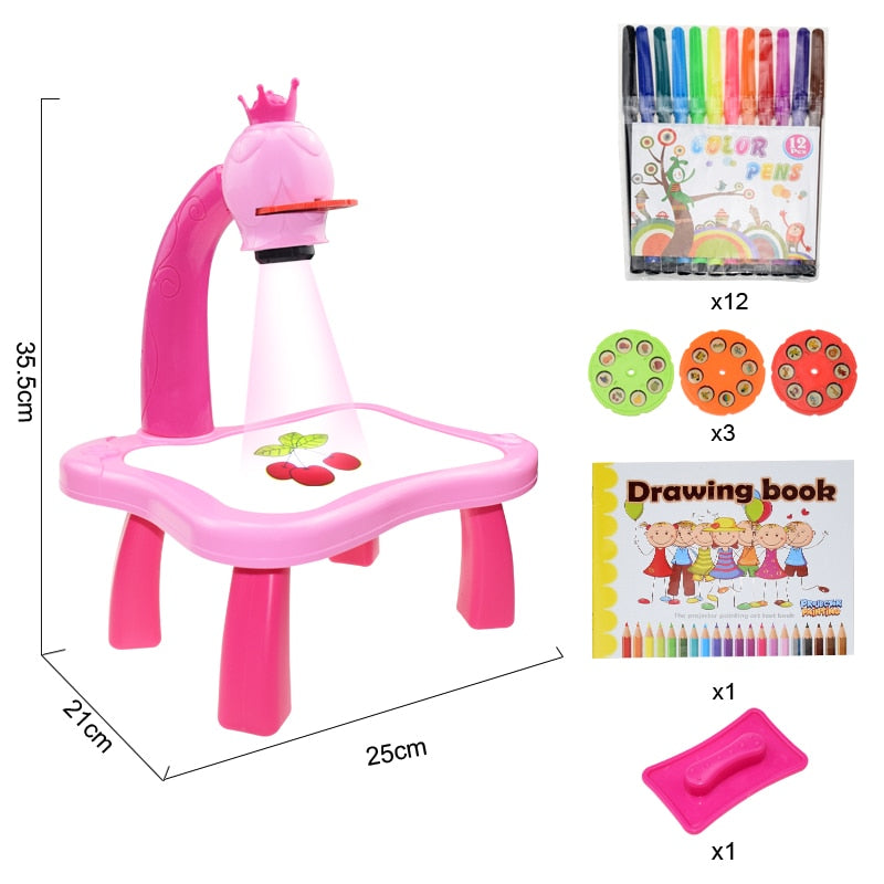 Kids Drawing Projector Table for Screen-Free Creativity
