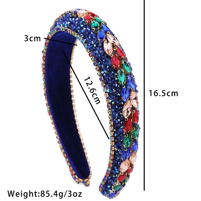Baroque Rhinestone Headband for Glamorous Vintage Hair