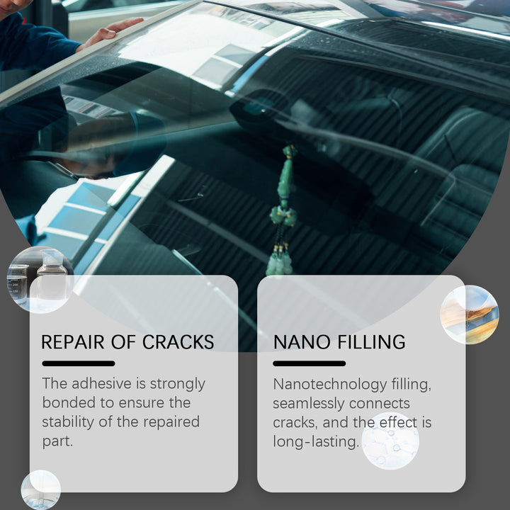 Windshield Repair Kit for Small Cracks and Clearer Glass