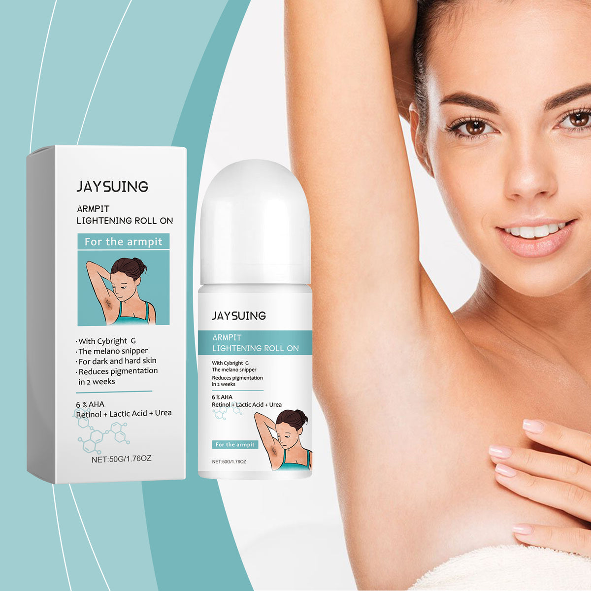 Underarm Brightening Roll-On for Dark, Rough Skin