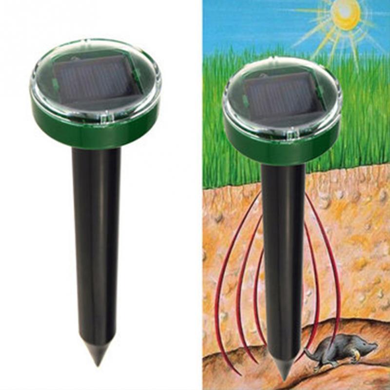 Solar Ultrasonic Mole & Gopher Repeller for Lawns