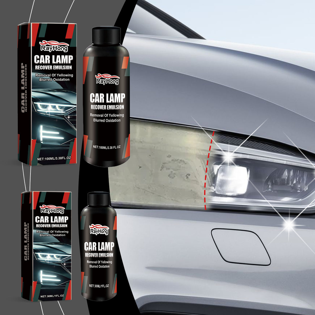 Car Headlight Restoration Paste for Clearer Lenses