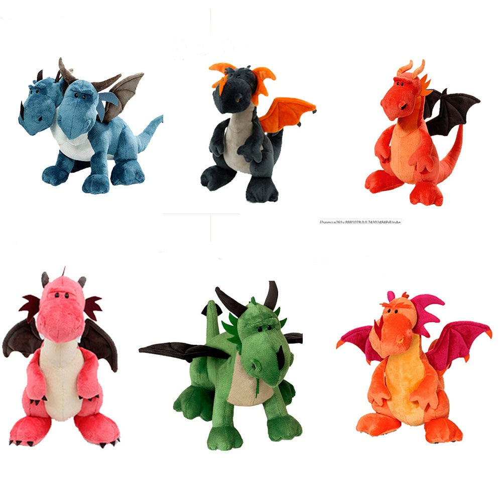 Double-Headed Dragon Plush Toy for Imaginative Play