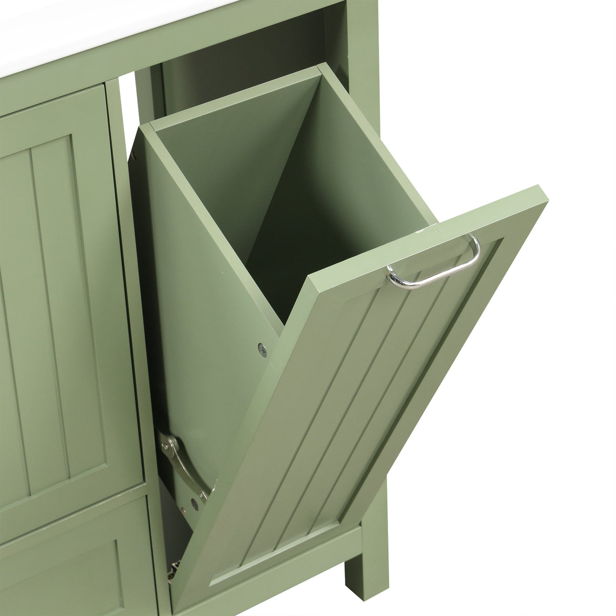36 Inch Sage Green Bathroom Vanity with Sink and Storage