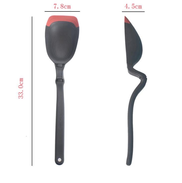 Silicone Long Handle Spoon With Ladle and Measuring Scales