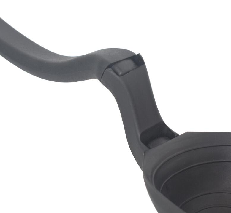 Silicone Long Handle Spoon With Ladle and Measuring Scales