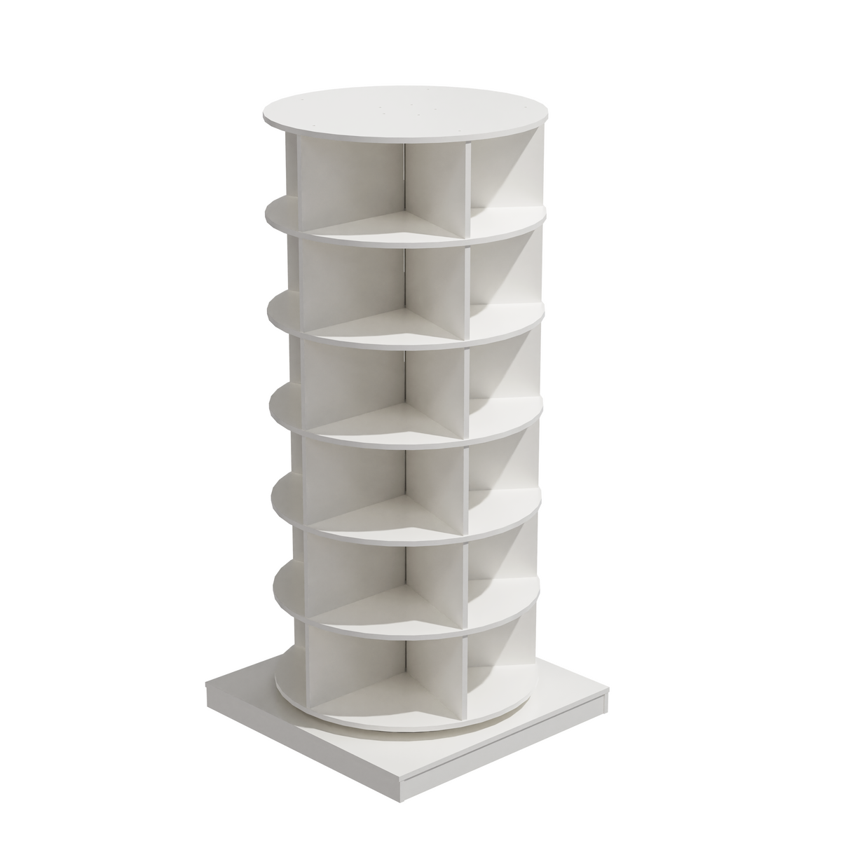 360 Rotating Shoe Cabinet with 6 Tiers for Entryways