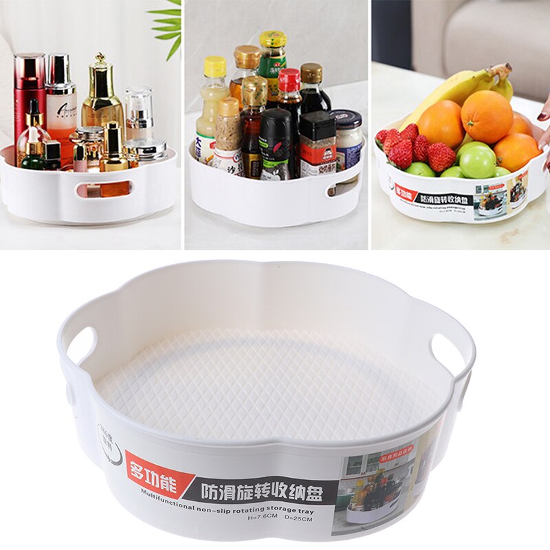 360 Rotating Spice Tray with Non-Slip Base for Counters