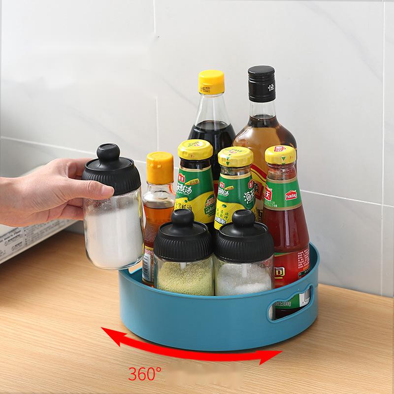 360 Rotating Spice Tray: Spin-to-Reach Kitchen Storage