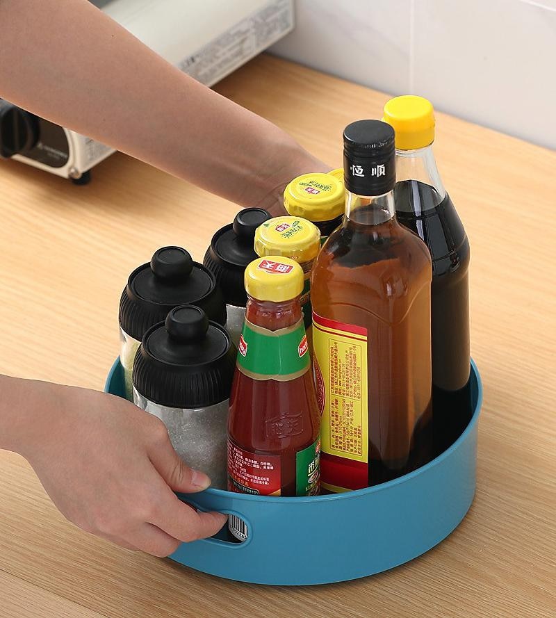 360 Rotating Spice Tray: Spin-to-Reach Kitchen Storage