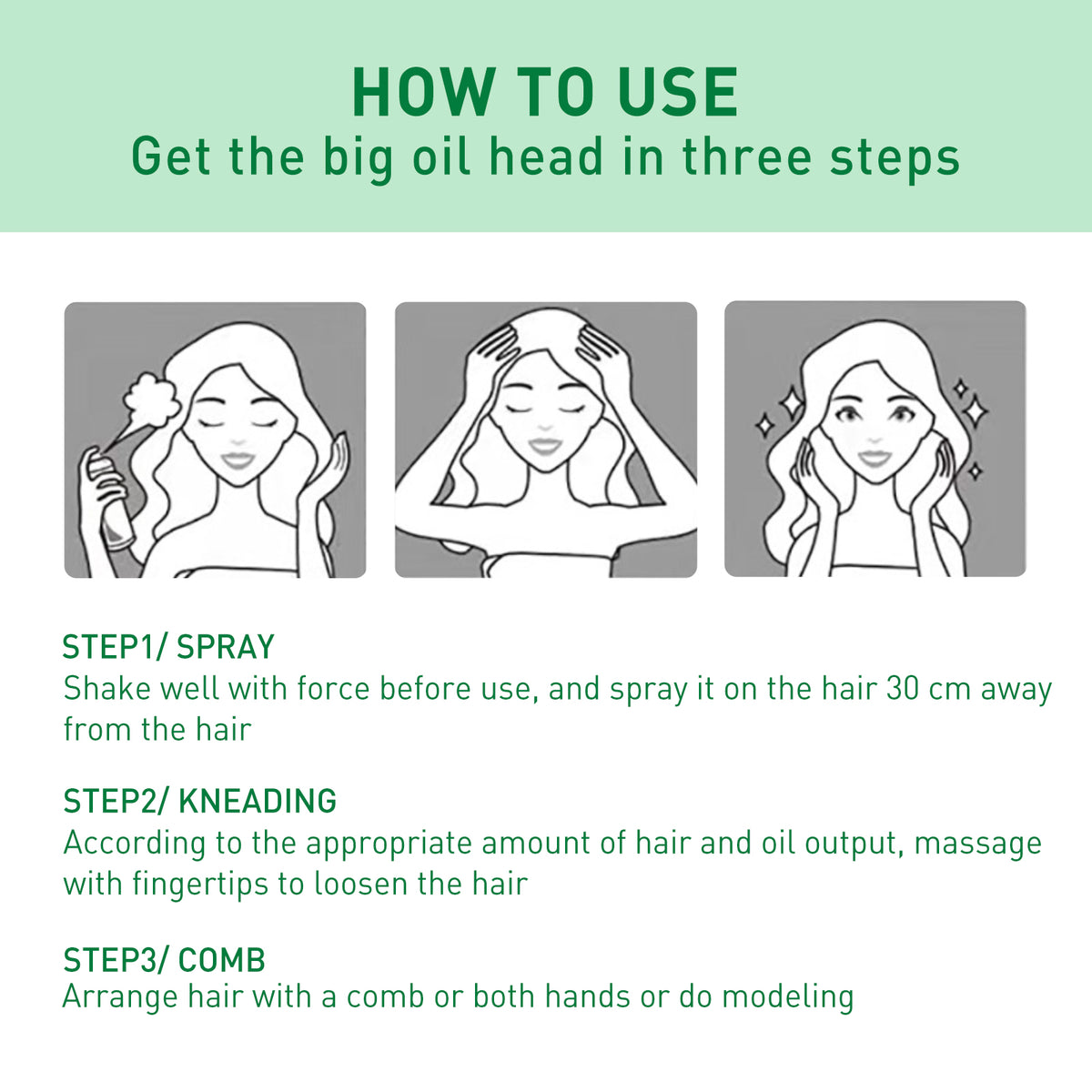 Hair Volumizing Spray for Airy, Oil-Controlled Volume