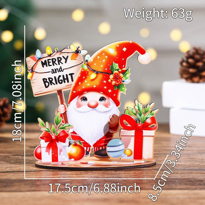 Christmas Wooden House DIY 3D Puzzle Village Decor Set