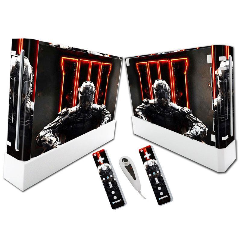 Wii Skin Decal Set: Custom Game Art for Console and Remotes