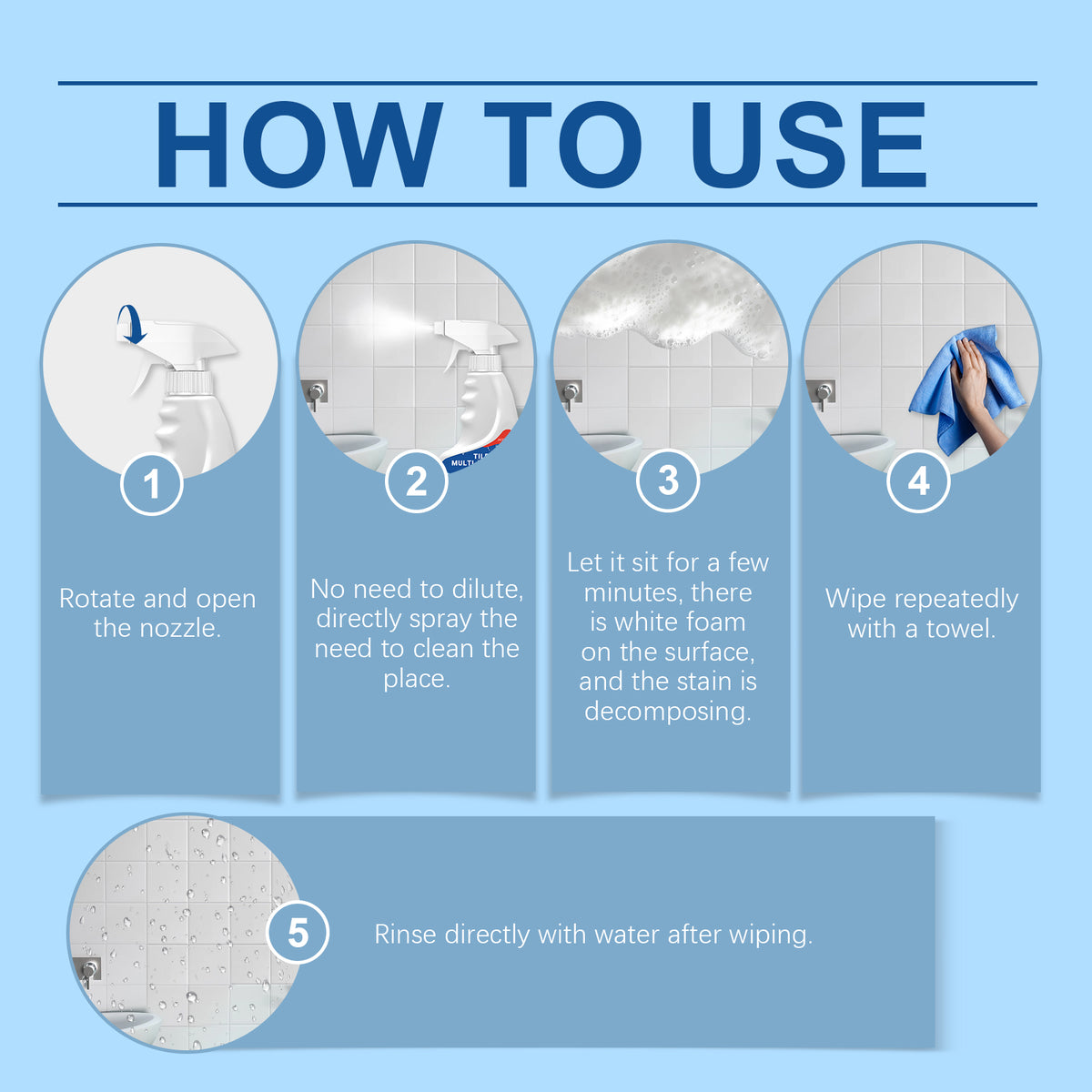 Tile Cleaner for Fast, Residue-Free Grout Deep Cleaning