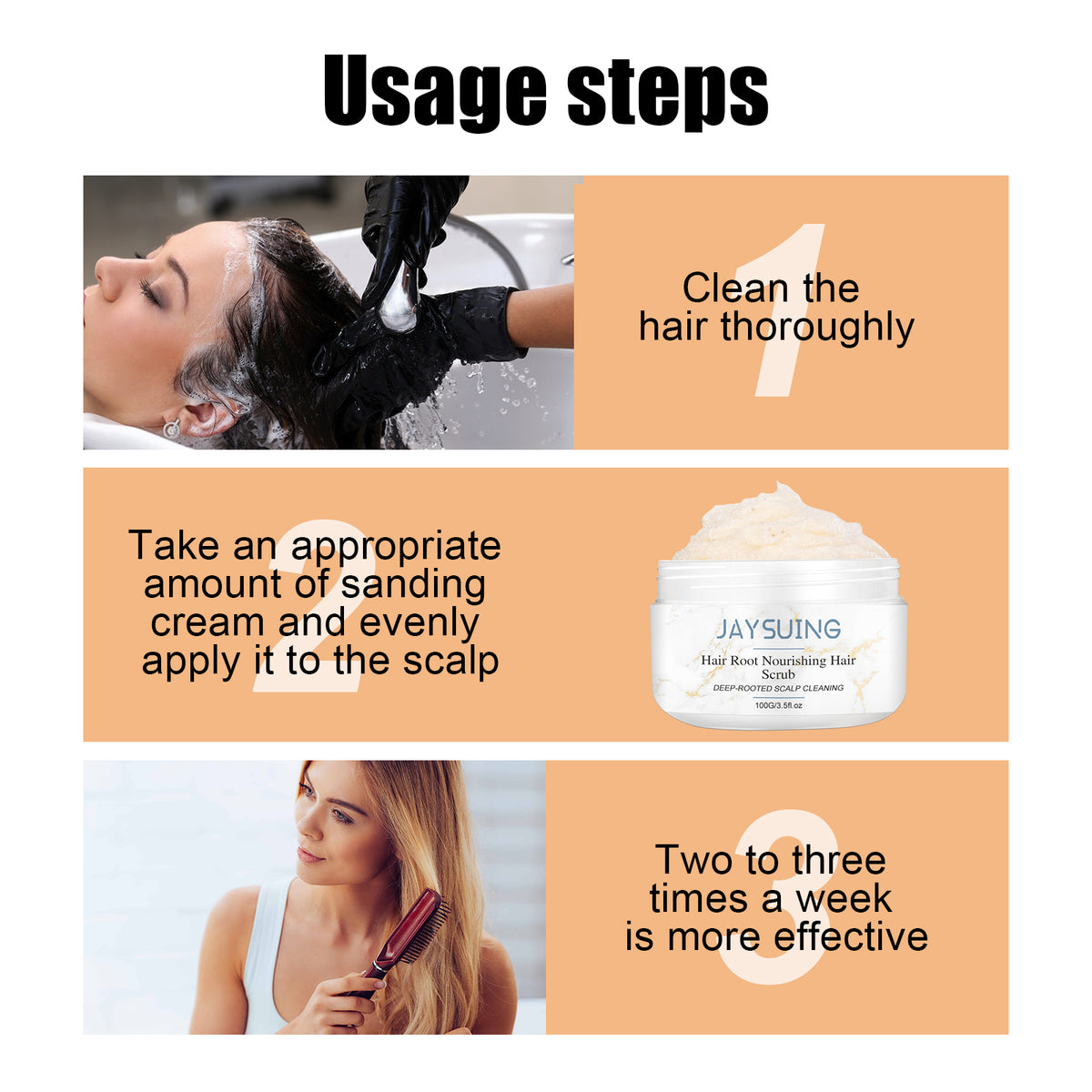 Scalp Scrub for Cleaner Roots and Thicker-Looking Hair