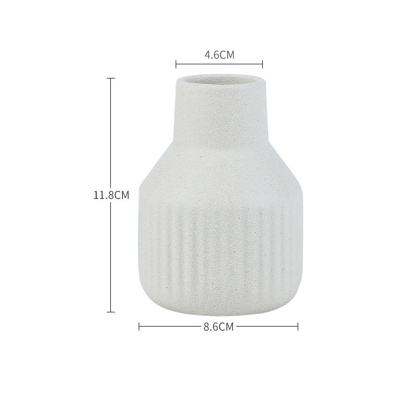 Nordic Ceramic Vase for Dried Flowers & Pastel Decor