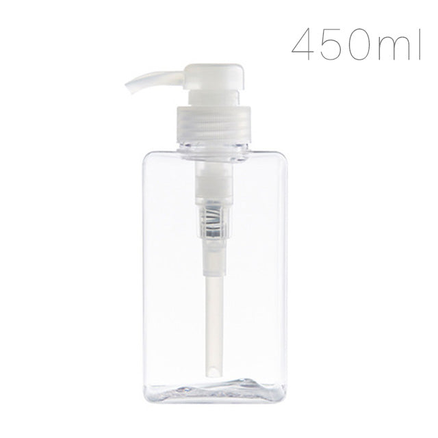Refillable Square Lotion Pump Bottle for Bathroom Storage