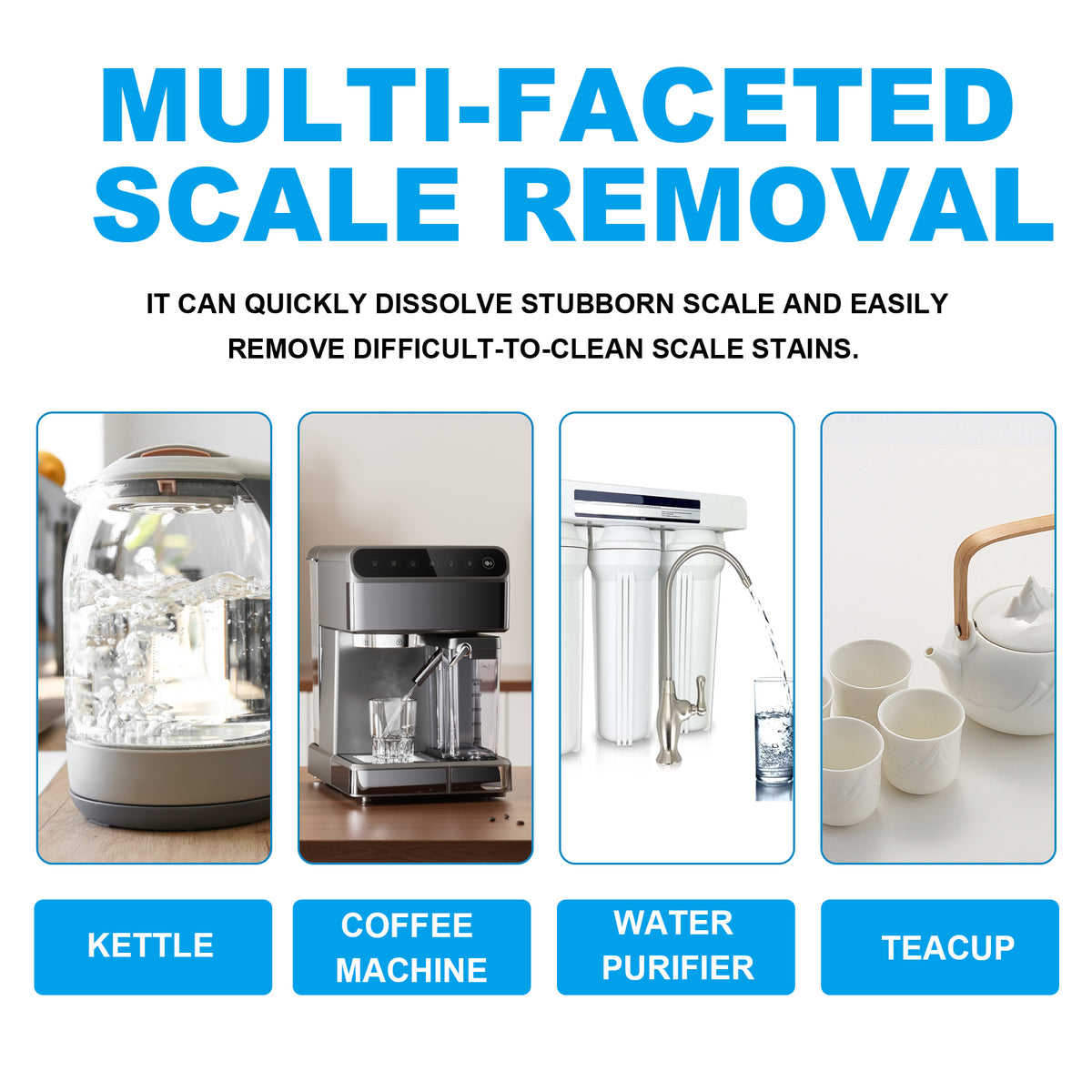 Kettle Descaler Tablets for Fast Limescale Removal