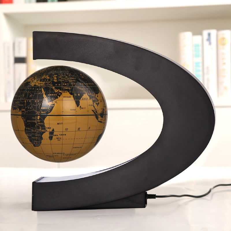 Magnetic Levitation Globe With Colorful LED Lighting
