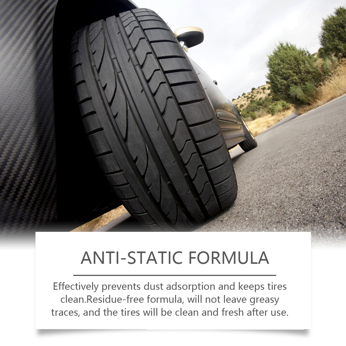 Automotive Tire Polish for Deep Black Gloss & Protection