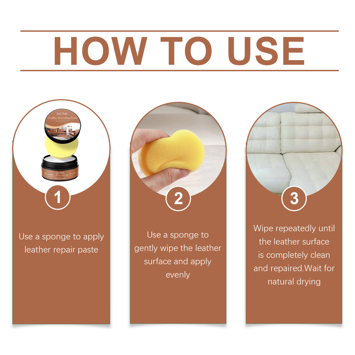 Leather Repair Cream for Sofas, Chairs & Furniture
