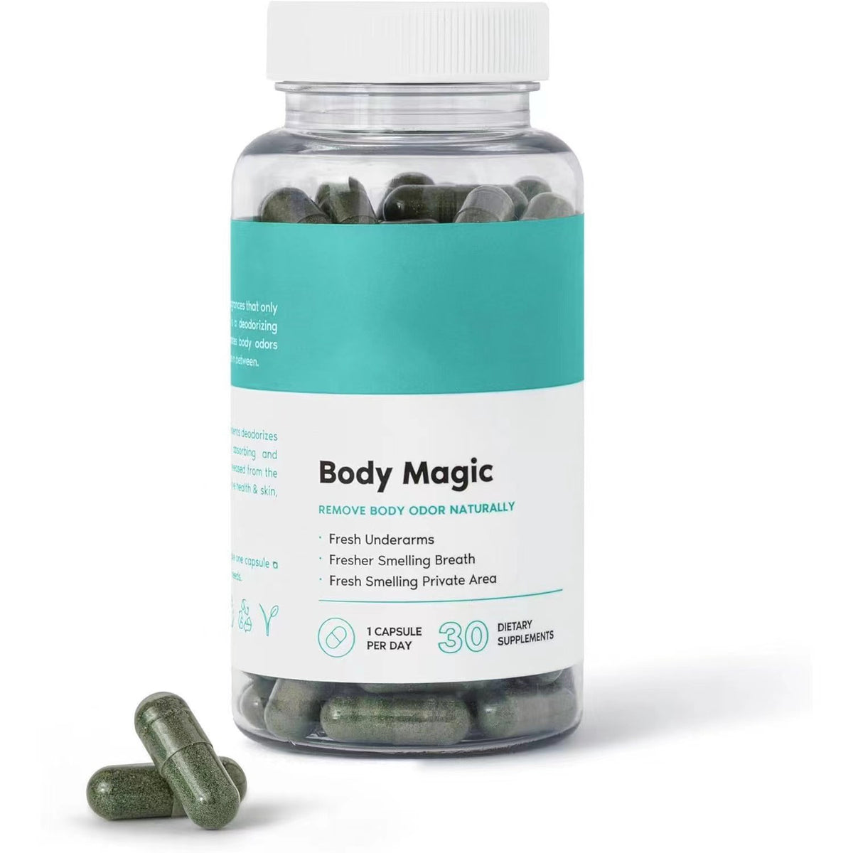 Chlorophyll Capsules — Natural Internal Deodorant & Detox