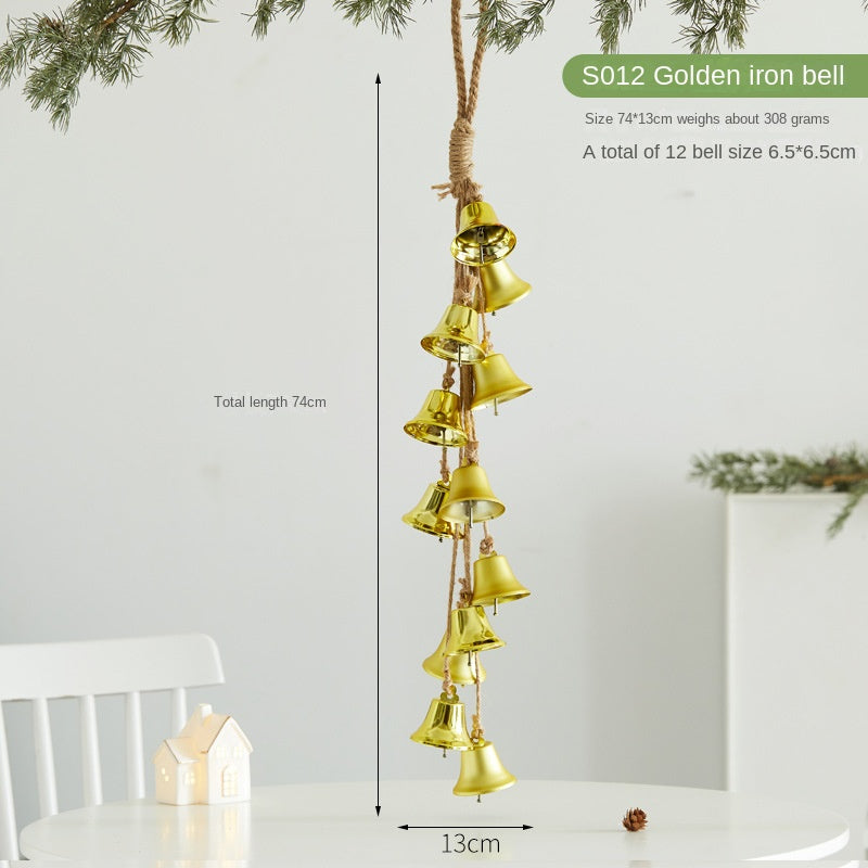 Christmas Bell Hanging Ornaments for Rustic Holiday Charm