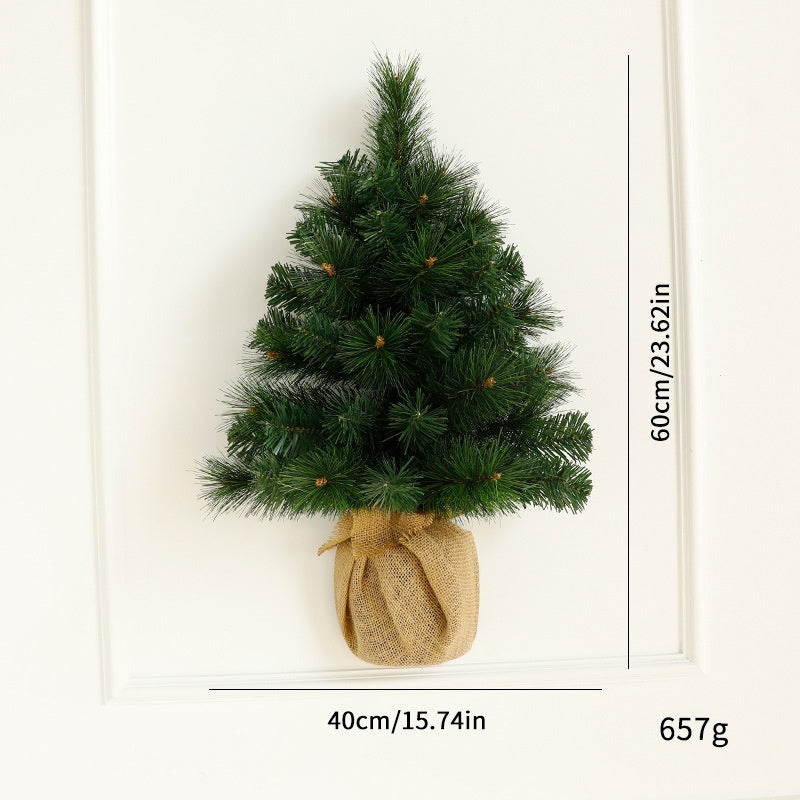 Christmas Tree Ornament With Rustic Tabletop Charm
