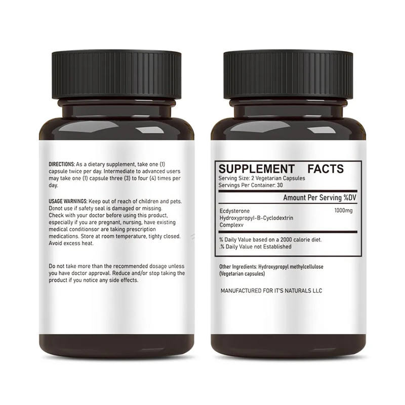 Ecdysterone Capsules — 1000mg Lean Muscle Growth & Strength
