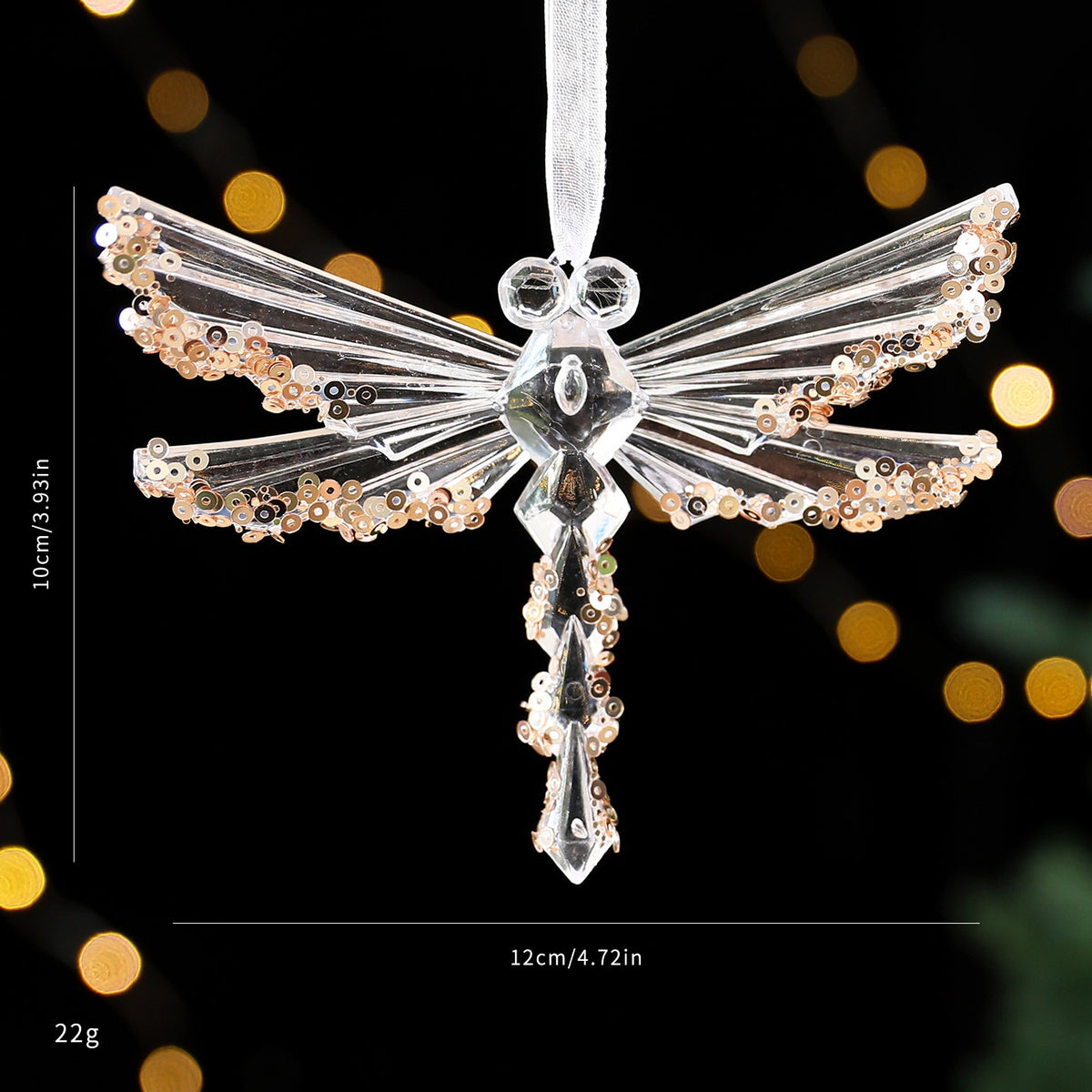Sequin Acrylic Christmas Ornaments for Elegant Trees