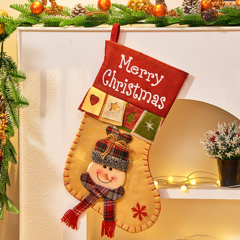 3D Christmas Stocking Decorations for Small Gifts & Candy