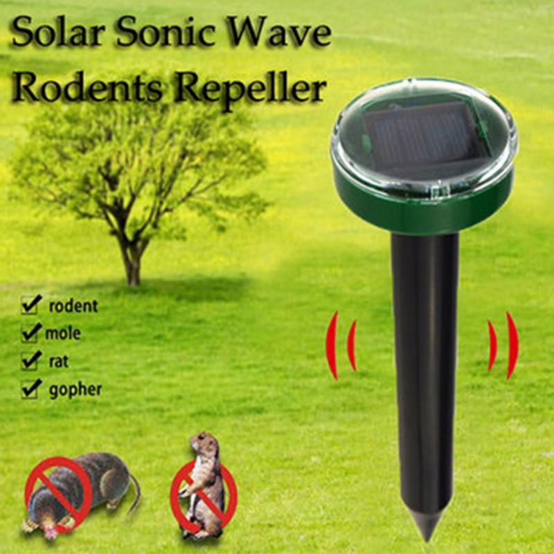 Solar Ultrasonic Mole & Gopher Repeller for Lawns
