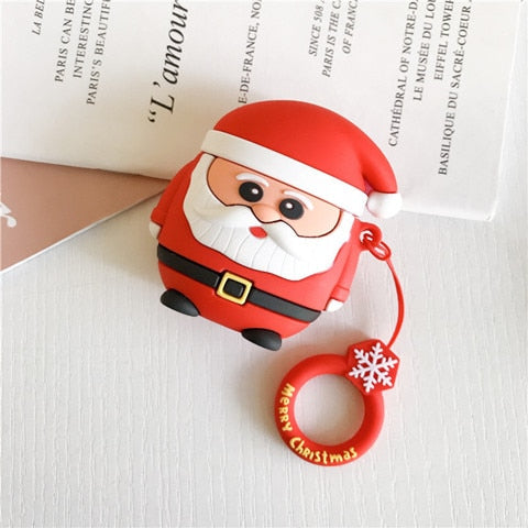Cute Christmas AirPods 2 Case Cover with 3D Silicone Design