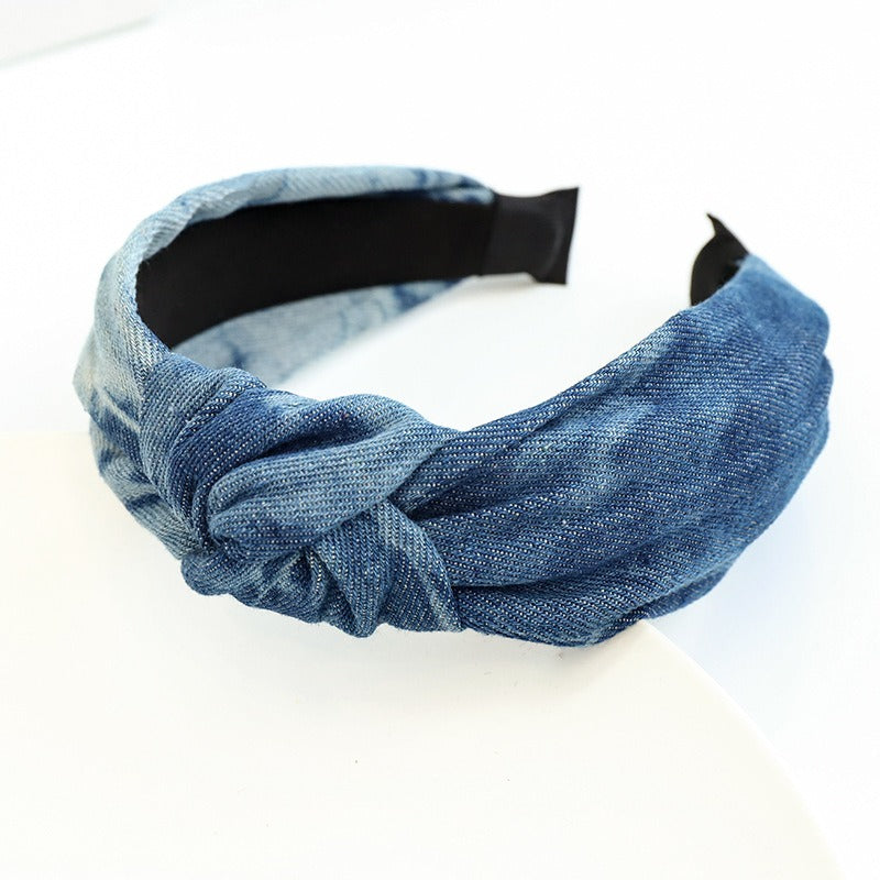 Denim Knot Headband for Effortless Everyday Styling