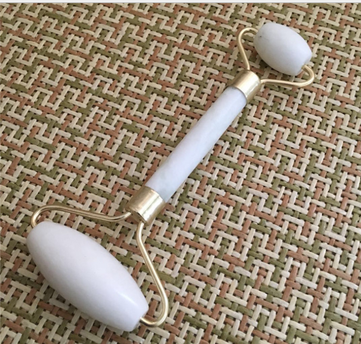 Jade Face Roller – Dual‑Head for Lymphatic Drainage