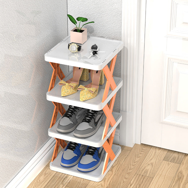Narrow Shoe Rack Multi-Tier Entryway Storage Cabinet
